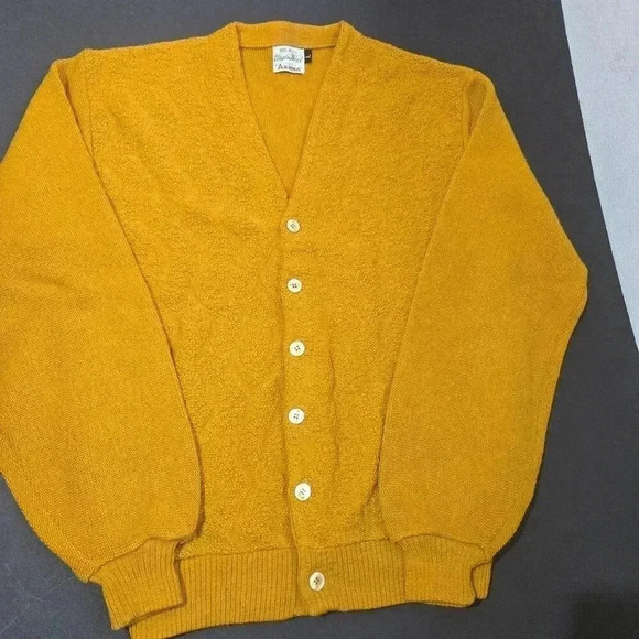 Arena Other - Rare Vintage 1950s-1960s Textured Wool Cardigan by Arena - Size Large